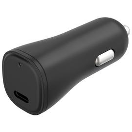 20W USB-C Single Port Car Charger - Black