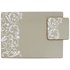 HOME Set of 4 Damask Taupe Placemats and Coasters