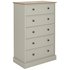 Argos Home Kensington 5 Drawer Chest - Soft Grey/Oak Effect