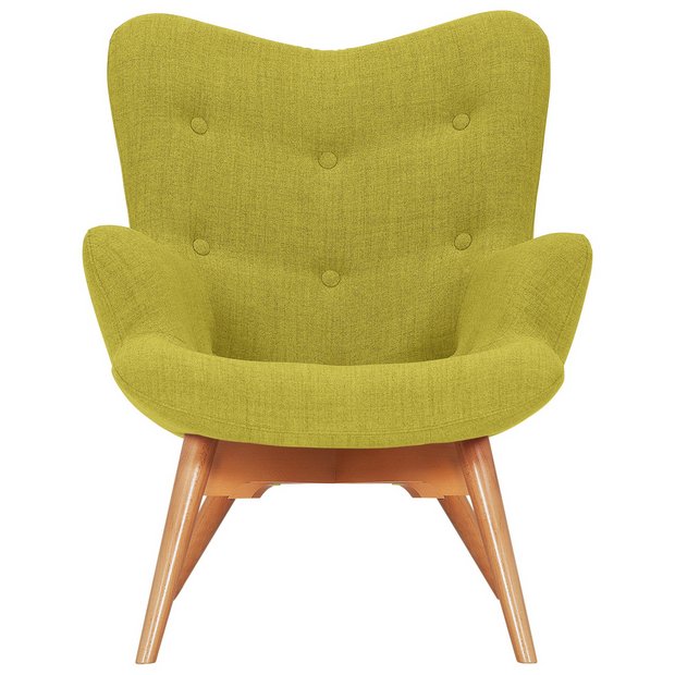 Buy Hygena Angel Fabric Chair - Lime/Yellow at Argos.co.uk - Your