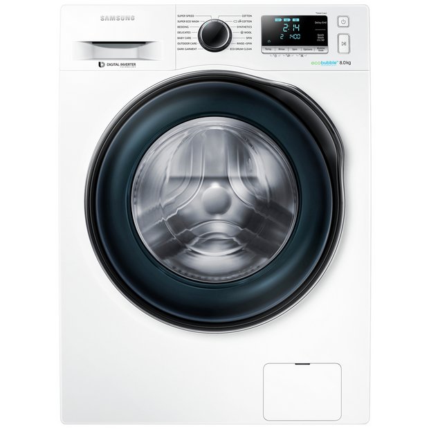 Buy Samsung WW80J6410CW 8KG 1400 Spin Washing Machine - White | Washing