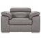 Argos Home Valencia Leather Armchair - Light Grey