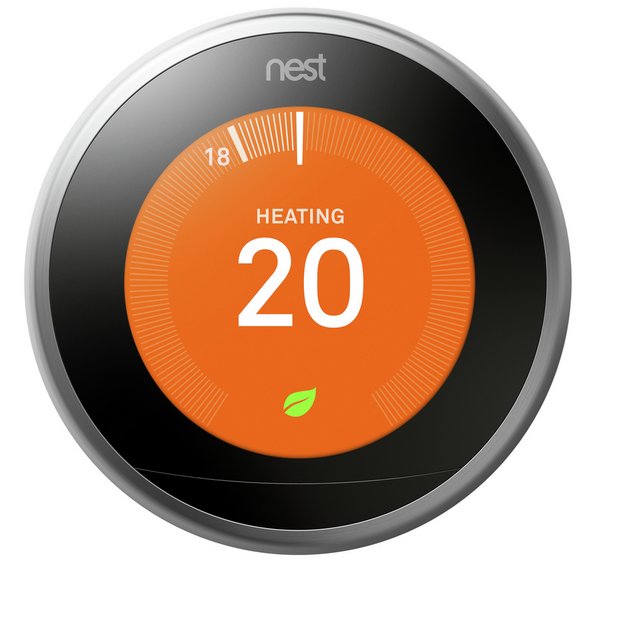 Buy Google Nest Learning 3rd Generation Thermostat - Steel | Smart heating  | Argos