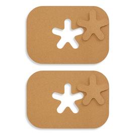 Designed by Sebastian Conran 2pc Cork Placemat & Coaster Set