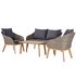 Argos Home 4 Seater Rattan Effect Sofa Set