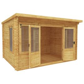 Mercia 4m x 3m Pent Log Cabin