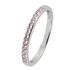 Revere Sterling Silver Pink Cubic Zirconia Stack Ring