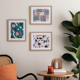 Habitat Wooden Picture Frame - Pack of 3 -Oak Effect - 8x10"