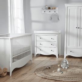 Cuddleco Clara 3 Piece Nursery Furniture Set - White