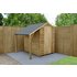 Forest Wooden 6 x 4ft Overlap Apex Shed with Lean To