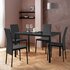Argos Home Lido Glass Dining Table & 4 Black Chairs
