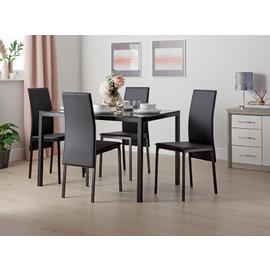 Argos Home Lido Glass Dining Table & 4 Chairs