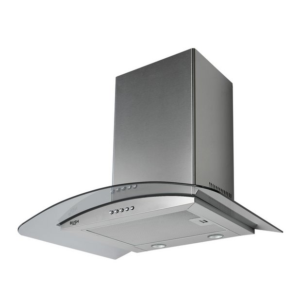 Buy Bush BCCH60X Caspia Glass Cooker Hood Stainless Steel at Argos.co