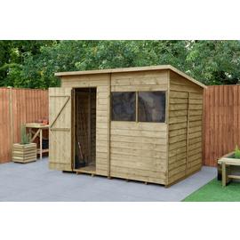Forest Wooden 8 x 6ft Overlap Pent Shed