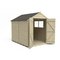 Forest Wooden 8 x 6ft Overlap Double Door Apex Shed