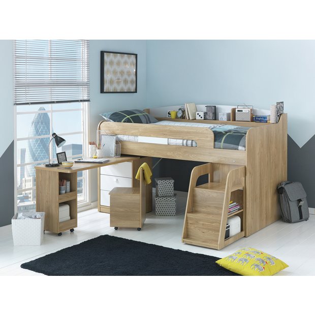 Argos loft bed outlet with desk