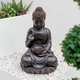 Streetwize Garden Meditating Buddha Solar Water Feature