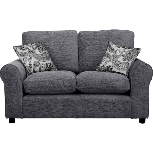 Buy HOME Tabitha 2 Seater Fabric Sofa Charcoal at Argos.co.uk Your Online Shop for Sofas