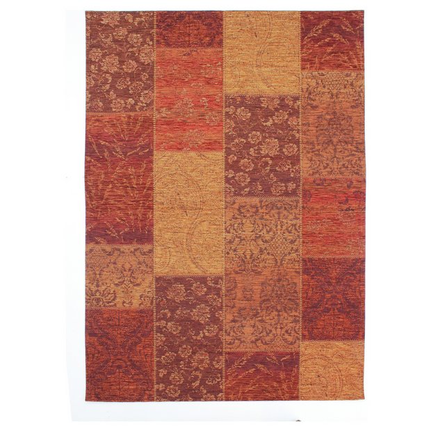 Buy Vienna Rug 155x230cm Terracotta at Argos.co.uk Your Online