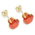 9ct Gold Orange Cubic Zirconia Stud Earrings7mm