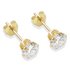 9ct Gold White Cubic Zirconia Stud Earrings5mm