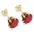 9ct Gold Red Cubic Zirconia Stud Earrings7mm