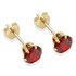9ct Gold Red Cubic Zirconia Stud Earrings5mm