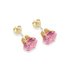 9ct Gold Pink Cubic Zirconia Stud Earrings7mm