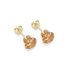 9ct Gold Champagne Cubic Zirconia Stud Earrings6mm