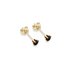 9ct Gold Black Cubic Zirconia Stud Earrings3mm