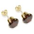 9ct Gold Brown Cubic Zirconia Stud Earrings7mm