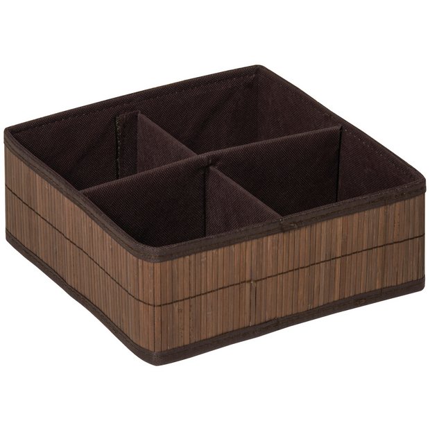 Buy Premier Housewares Kankyo Bath Box with 4 Sections Brown at Argos.co.uk Your Online Shop