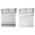 HOME Grey Tonal Pleated Twin Pack Bedding Set - Double