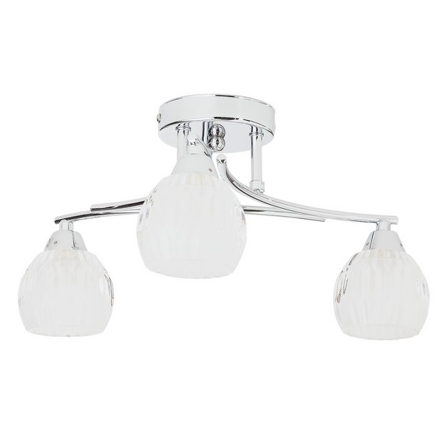 Buy Collection Paris 3 Light Ceiling Light Chrome at Argos.co.uk
