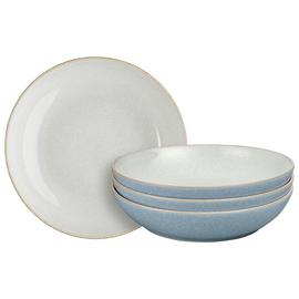 Denby Elements 4 Piece Stoneware Pasta Bowls - Blue