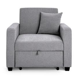 Habitat Reagan Single Fabric Chairbed - Grey