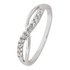 Revere Sterling Silver Cubic Zirconia Open Crossover Ring -N