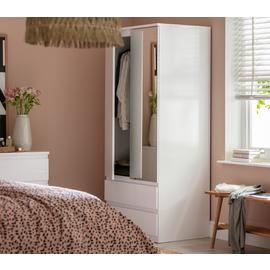 Argos Home Jenson 2 Door 2 Drawer Mirror Wardrobe