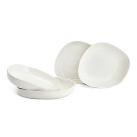 Habitat x Scion 4 Piece Stoneware Pasta Bowls - White