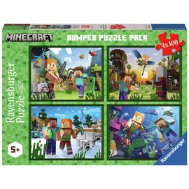 Ravensburger Minecraft 4x100 Piece Puzzle Bumper Pack