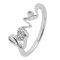 Revere Sterling Silver 0.03ct tw Diamond Love Ring - K