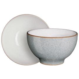 Denby Elements Set of 4 Stoneware Nibble Bowls - Light Grey