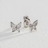 Revere Sterling Silver Cubic Zirconia Butterfly Earrings