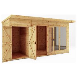 Mercia Maine Summerhouse with Side Shed - 14 x 6ft