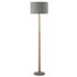 Collection Oslo Wooden Stem Floor Lamp - Grey