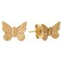 Revere 9ct Yellow Gold Butterfly Stud Earrings