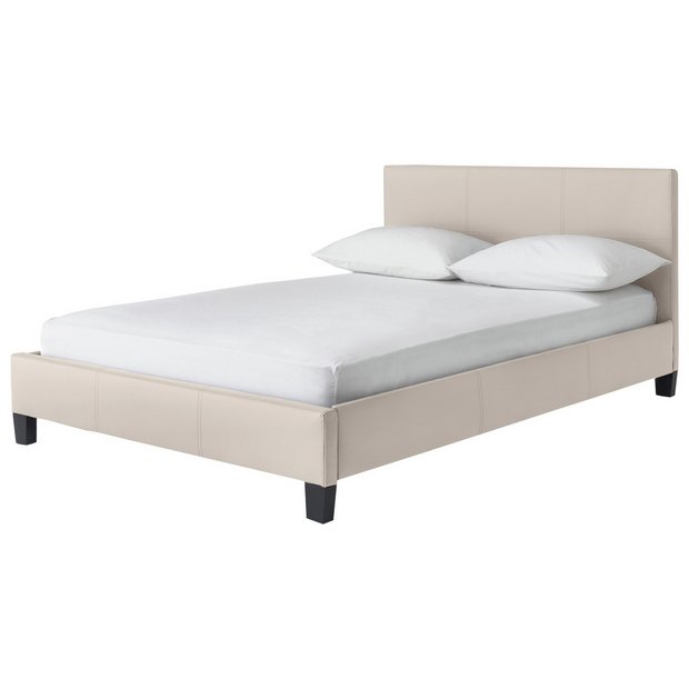 Buy Hygena Constance Double Bed Frame Latte at Argos.co.uk Your