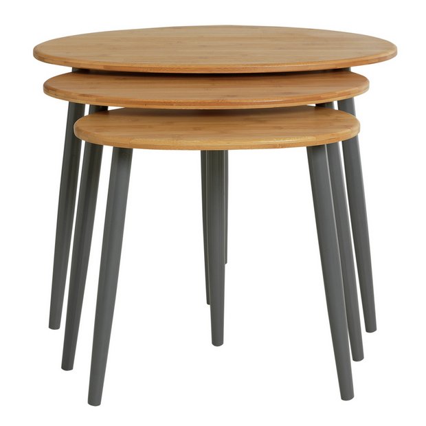 Buy Collection Nest of 3 Tables Bamboo at Argos.co.uk Your Online