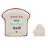 Valentines Egg Cup & Toast Plate