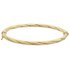 Revere 9ct Gold Twisted Hinged Bangle